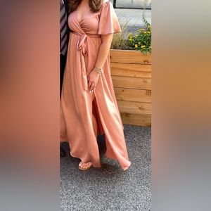 Baltic Born Satin Maxi Dress